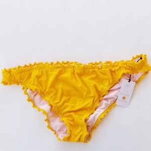 Shade & Shore Yellow Bikini Bottoms Size XL